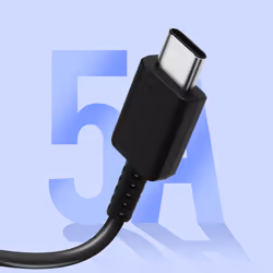 Official Samsung EP-DN980 5A Charge and Transfer USB-C to USB-C Cable Black 1m