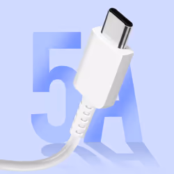 Official Samsung EP-DA905BW 5A Charge USB-C to USB-C Cable White 1m