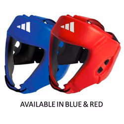 adidas Unisex's AIBA Approved Boxing Head Guard  Red  Small
