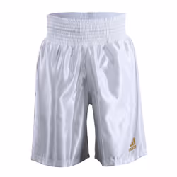 Adidas New Satin Boxing Shorts - White, X-Large