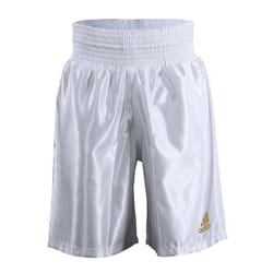 Adidas New Satin Boxing Shorts - White, X-Large
