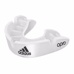 ) Adidas OPRO Bronze Gum Shield - White, Adult (age 10+