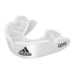 ) Adidas OPRO Bronze Gum Shield - White, Adult (age 10+