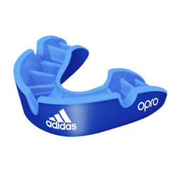 ) Adidas OPRO Silver Gum Shield - Blue, Adult (age 10+