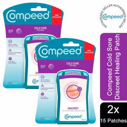 2x 15 Paches Compeed Cold Sore Discreet Healing Patches