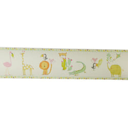 Kid Bedroom Border Self Adhesive  Themed Elephant Tiger 13.5cmx5m