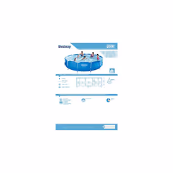 Bestway Steel Pro Swimming Pool, 6473 Liters, Blue, 3.66 m x 76 cm
