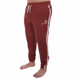 Sergio Tacchini Mens Dreyan Casual Drawstring Taped Sweatpants Jogging Bottoms - XS, Burgundy