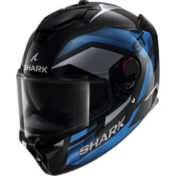 Shark Spartan GT Pro Ritmo Carbon Helmet, black-grey-blue, Size L for Men
