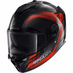 Shark Spartan GT Pro Ritmo Carbon Helmet, black-grey-red, Size XS for Men