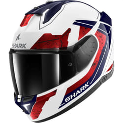 Shark Skwal i3 Full Face Helmet Rhad White / Chrome / Red - XS