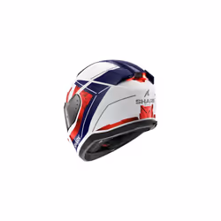 Shark Skwal i3 Full Face Helmet Rhad White / Chrome / Red - XS