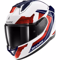 Shark Skwal i3 Full Face Helmet Rhad White / Chrome / Red - XXL