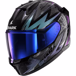 Shark D-Skwal 3 Full Face Helmet Blast R Black / Blue / Purple - XXL