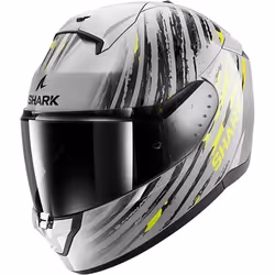 Shark Ridill 2 Full Face Helmet Assya Silver / Anthracite / Yellow - XS