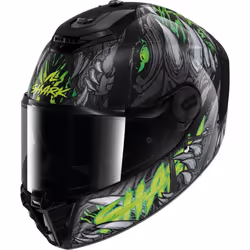 Shark Spartan RS Full Face Helmet Shaytan Black / Green / Anthracite - XS