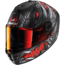 Shark Spartan RS Shaytan Helmet, black-red, Size XS for Men