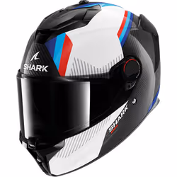 Shark Spartan GT Pro Dokhta Carbon Helmet, black-white-blue, Size L for Men