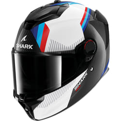 Shark Spartan GT Pro Dokhta Carbon Helmet, black-white-blue, Size XS for Men