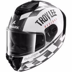 Shark Spartan RS Raceshop Helmet, black-white, Size L for Men