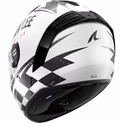 Shark Spartan RS Raceshop Helmet, black-white, Size XS for Men