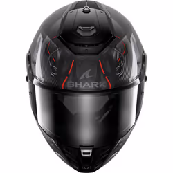Shark Spartan RS Xbot Carbon Helmet, black-grey-red, Size L for Men