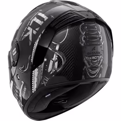 Shark Spartan RS Xbot Carbon Helmet, black-silver, Size 2XL for Men