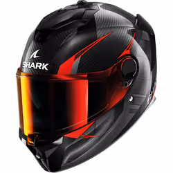 Shark Spartan GT Pro Kultram Carbon Helmet, black-red, Size XL for Men