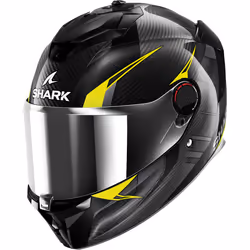 Shark Spartan GT Pro Kultram Carbon Helmet, black-yellow, Size XL for Men