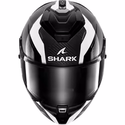 Shark Spartan GT Pro Kultram Carbon Helmet, black-white, Size XL for Men