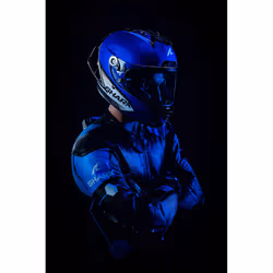 Shark Aeron GP Blank SP Helmet, black-blue, Size M for Men - Additional view 3
