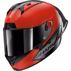 Shark Aeron GP Blank SP Helmet, black-red, Size S for Men