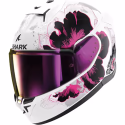 Shark D-Skwal 3 Full Face Helmet Mayfer White / Violet / Anthracite - XL