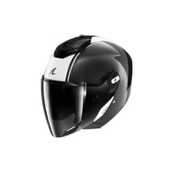 Shark RS Jet Carbon Open Face Helmet Blank Carbon / Black / White - M