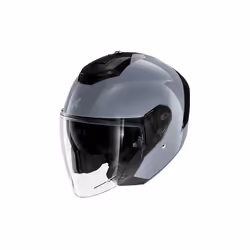 Shark RS Jet Blank Jet Helmet, black-grey, Size L for Men