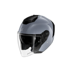 Shark RS Jet Blank Jet Helmet, black-grey, Size S for Men
