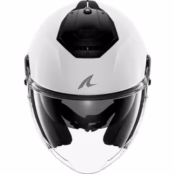 Shark RS Jet Blank Jet Helmet, black-white, Size L for Men