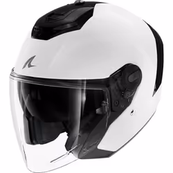 Shark RS Jet Blank Jet Helmet, black-white, Size M for Men