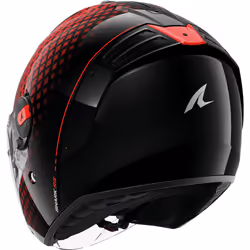 Shark RS Jet Stride Jet Helmet, black-red, Size XL for Men