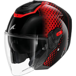 Shark RS Jet Stride Jet Helmet, black-red, Size XS for Men
