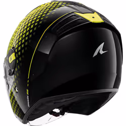 Shark RS Jet Stride Jet Helmet, black-yellow, Size L for Men