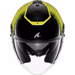 Shark RS Jet Stride Jet Helmet, black-yellow, Size S for Men
