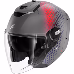 Shark RS Jet Stride Jet Helmet, grey-pink, Size M for Men