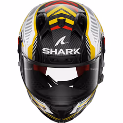 Shark Aeron GP Replica Raul Fernandez Signature Helmet, black-white-yellow, Size M for Men - Additional view 2