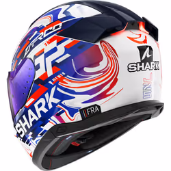 Shark Skwal i3 Replica Zarco GP Helmet, white-red-blue, Size S for Men