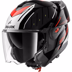 Shark Oxo Rydger Helmet, black-red-silver, Size S for Men