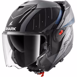 Shark Oxo Rydger Helmet, black-grey-blue, Size XS for Men