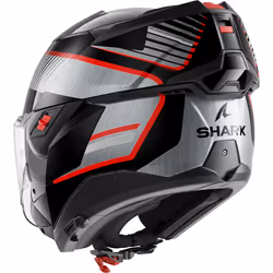 Shark Oxo Sikter Helmet, black-red-silver, Size L for Men