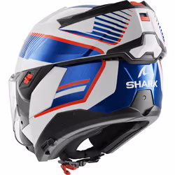 Shark Oxo Sikter Helmet, white-red-blue, Size M for Men