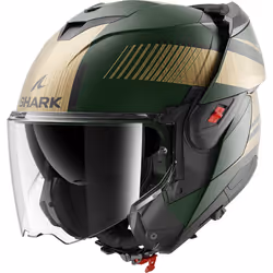 Shark Oxo Sikter Helmet, black-green-gold, Size S for Men